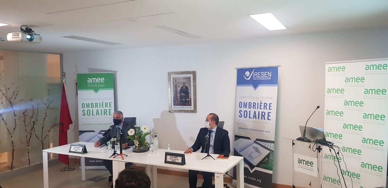 AMEE et IRESEN : Remise de prix du concours pour le design d’ombriennes solaires