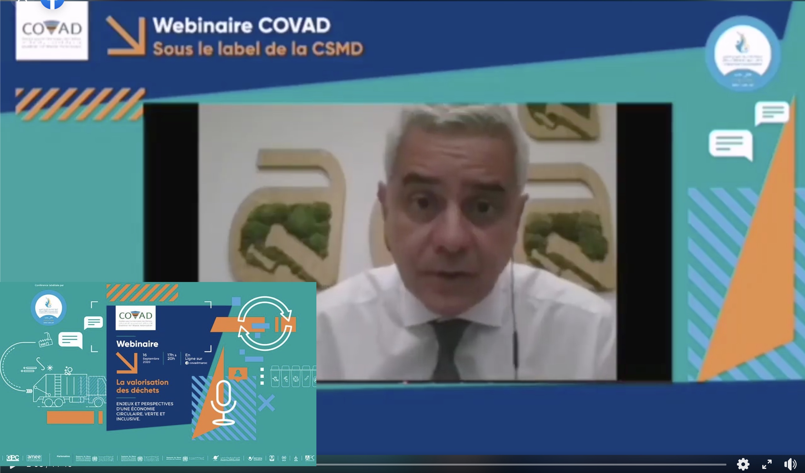 Intervention  de M.Said Mouline au webinaire COVAD